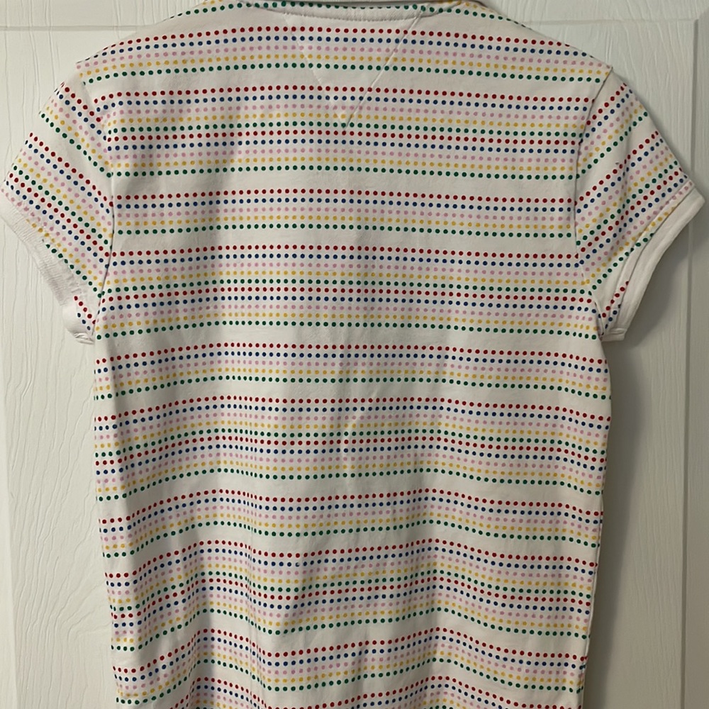 Cotton shirt, tommy hilfiger, white dotted shirt , 12 to 14 - Picture 4 of 4